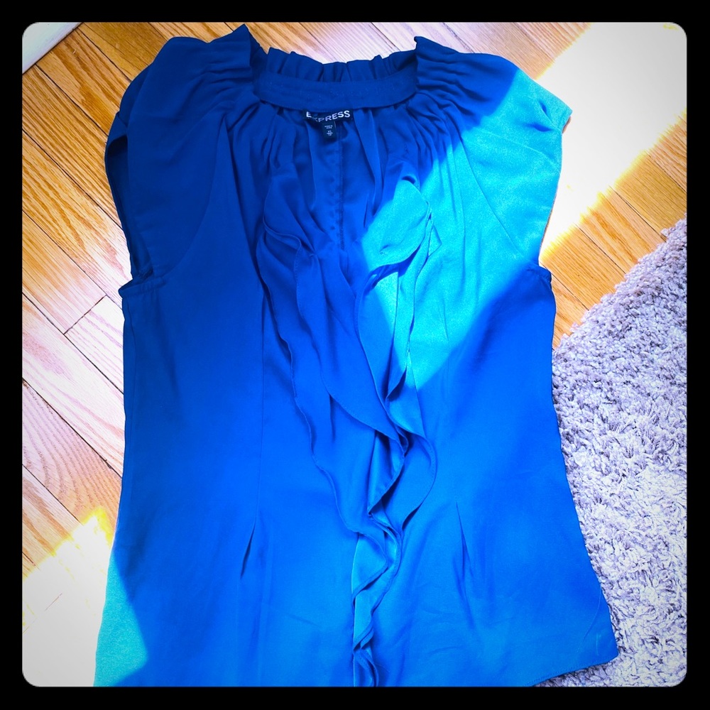 Beautiful peacock blue express blouse